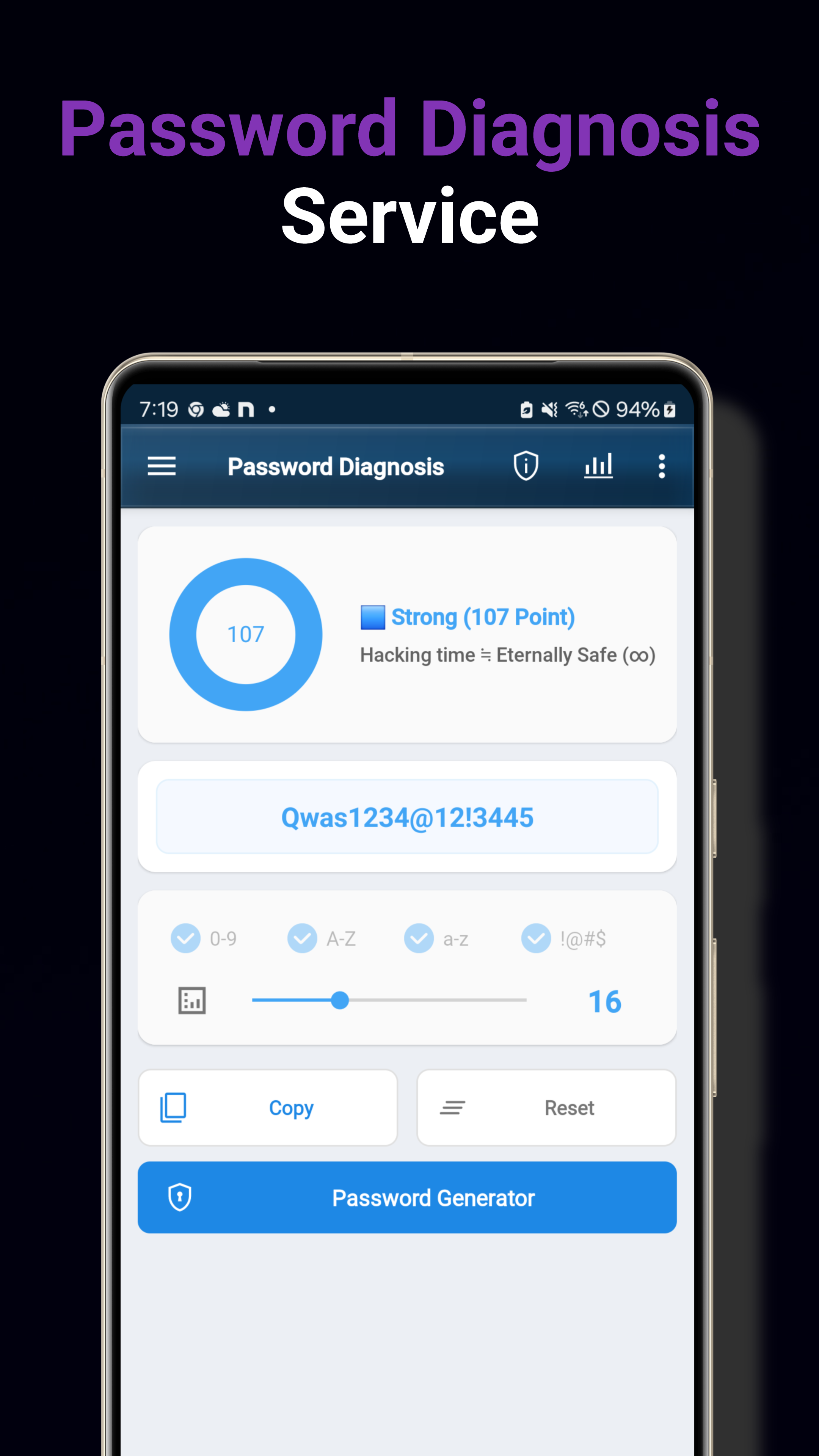 Password Diagnosis