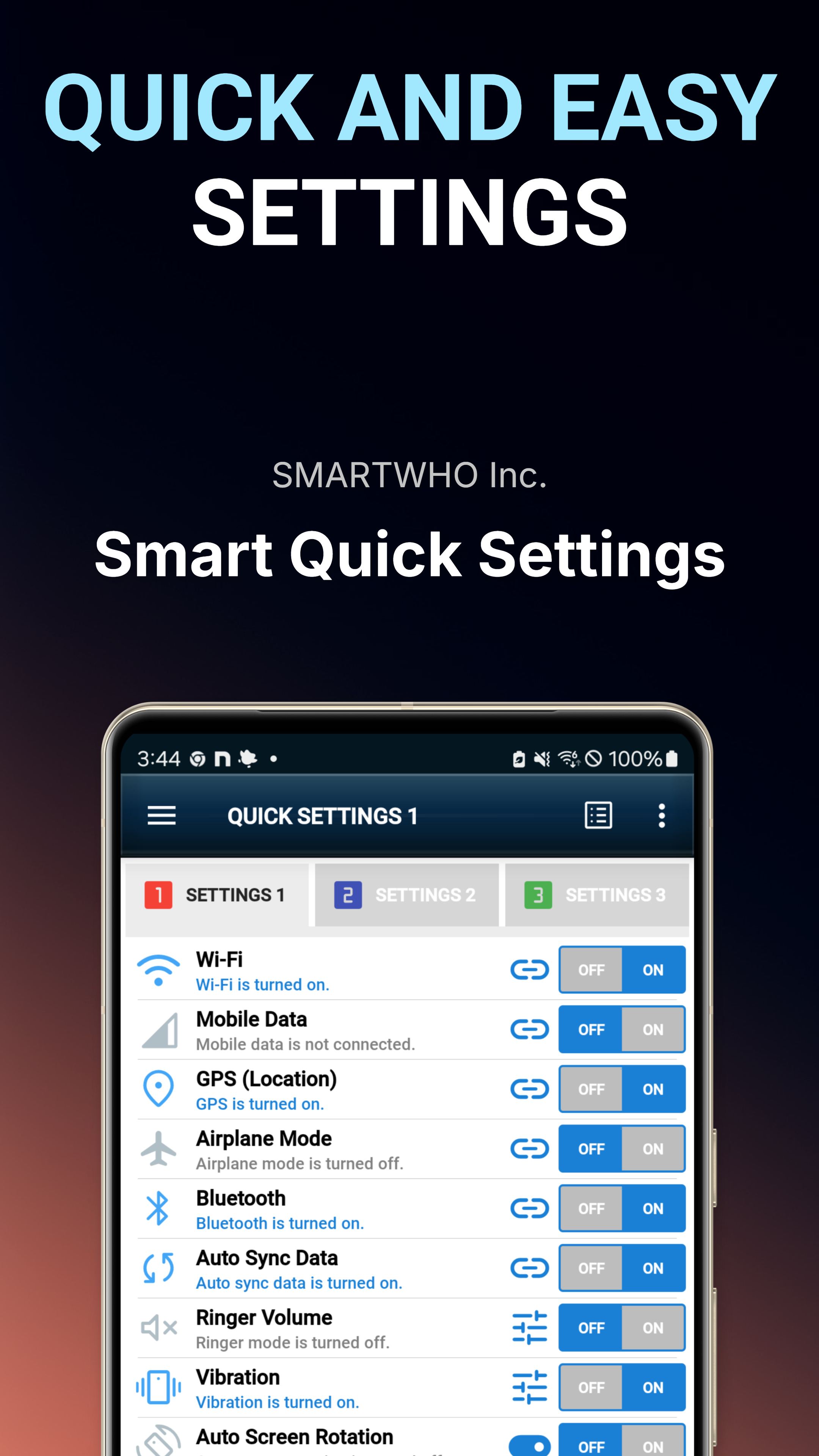 Quick Toggles